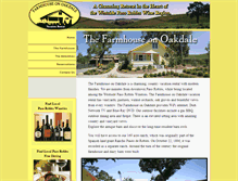 Tablet Screenshot of farmhouseonoakdale.com